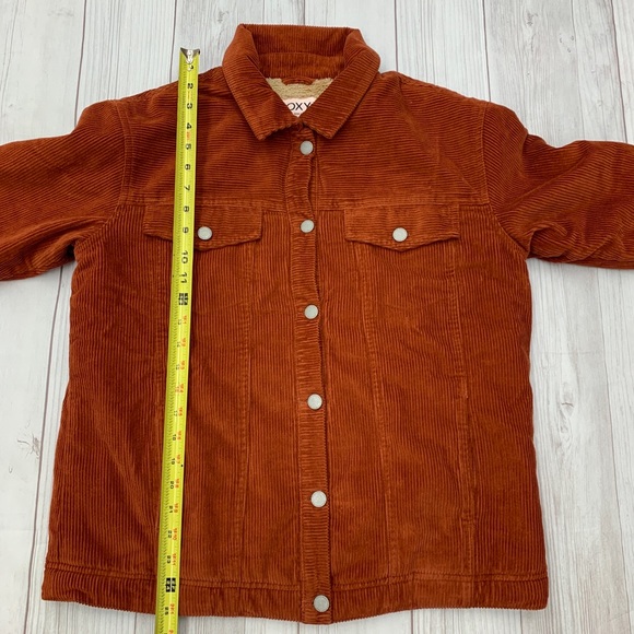Roxy On The Block Good Fortune Corduroy Jacket Brock Red Womens Small - Picture 7 of 8